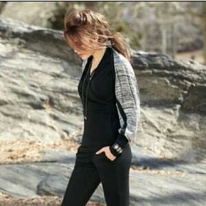 Cabi Womens Crop Long Sleeve Shrug Heather Grey - Size XL